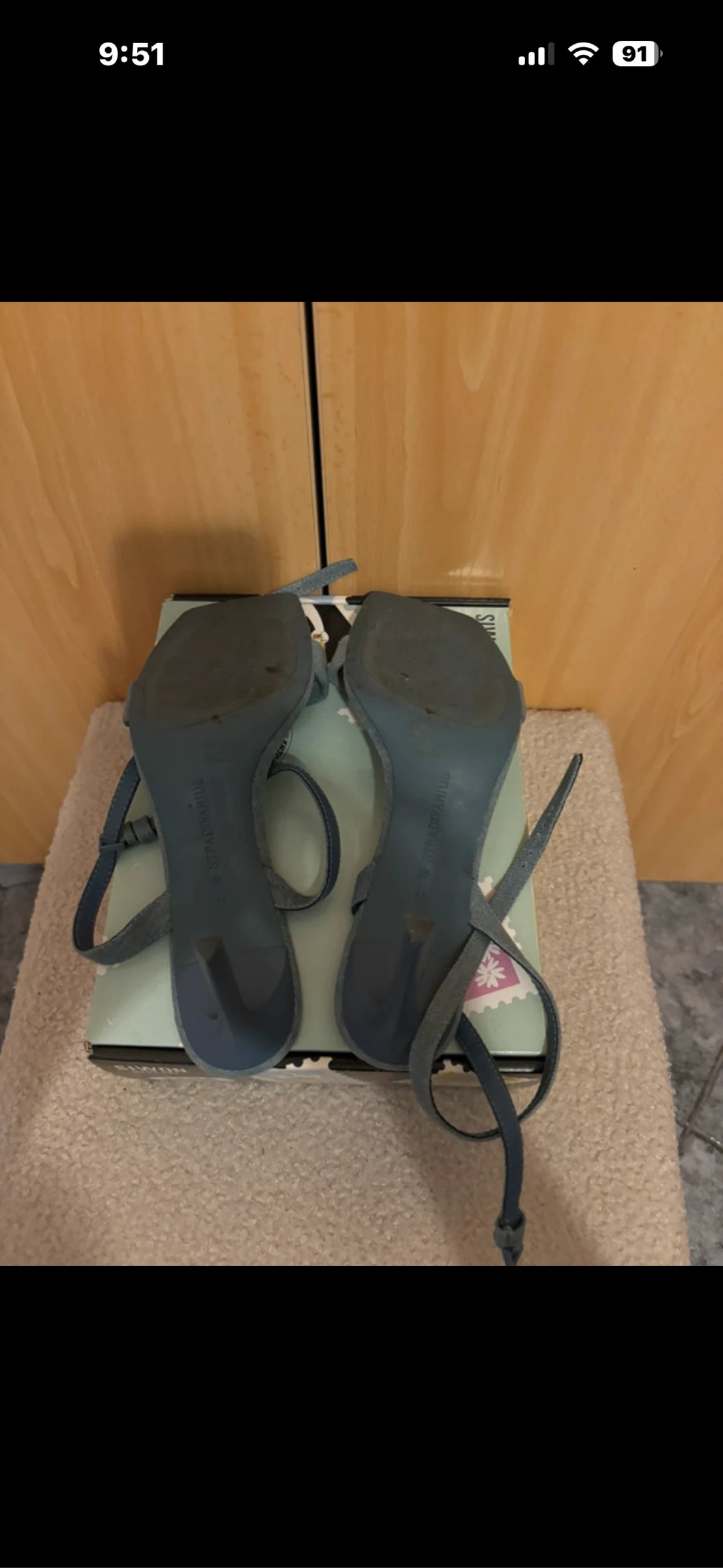 Sandálias Stradivarius Denim – photo 5